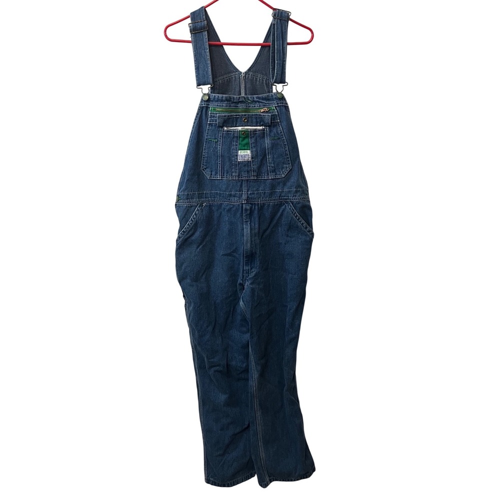 Vintage Liberty Overalls Mens 36x30 Blue Denim Bib Workwear Utility‎ Pants